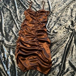 Brown dress for teens